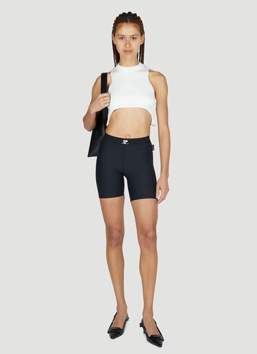 Courrèges 로고 사이클링 쇼츠 블랙 cou0251027