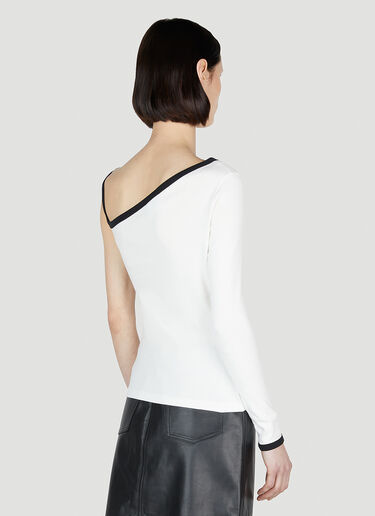 Courrèges 비대칭 탑 화이트 cou0252023