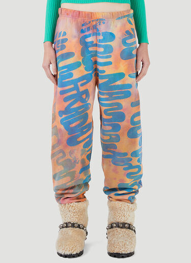 Collina Strada Logo-Print Track Pants Orange cst0245007