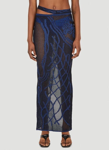 Birth Of Venus Knitted Skirt DI PETSA Birth Of Venus Knitted Skirt Blue dip0248003
