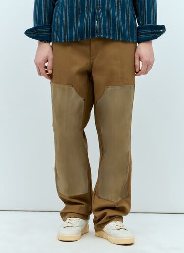 Dickies 루카스 더블 니 팬츠 브라운 dks0154016