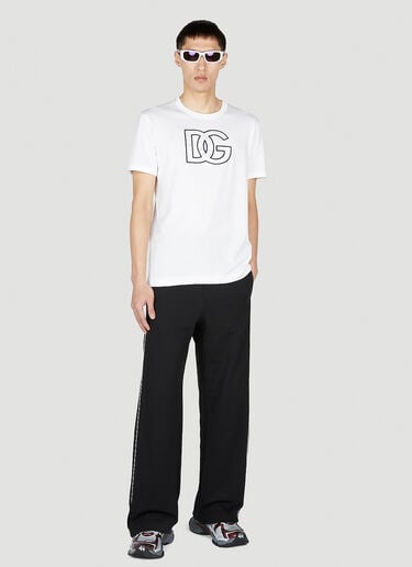 徽标刺绣 T 恤 Dolce & Gabbana 徽标刺绣 T 恤 白色 dol0151027
