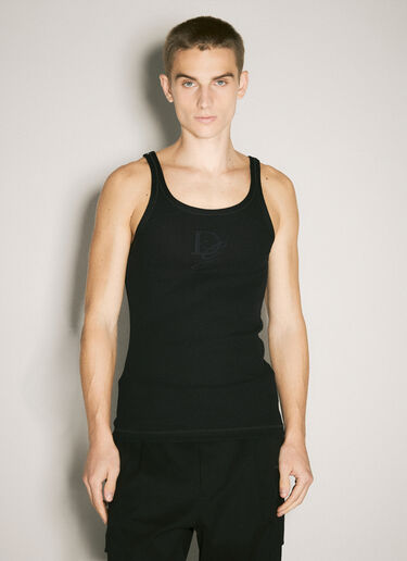 Logo Embroidery Tank Top Dolce & Gabbana Logo Embroidery Tank Top Black dol0158002