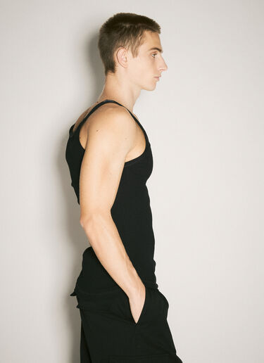 Logo Embroidery Tank Top Dolce & Gabbana Logo Embroidery Tank Top Black dol0158002