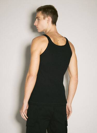 Dolce & Gabbana Logo Embroidery Tank Top Black dol0158002