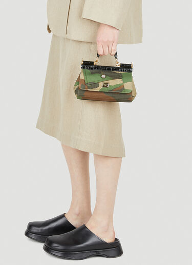 카모플라쥬 시칠리아 스몰 핸드백 Dolce & Gabbana 카모플라쥬 시칠리아 스몰 핸드백 그린 dol0248040