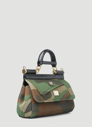 카모플라쥬 시칠리아 스몰 핸드백 Dolce & Gabbana 카모플라쥬 시칠리아 스몰 핸드백 그린 dol0248040