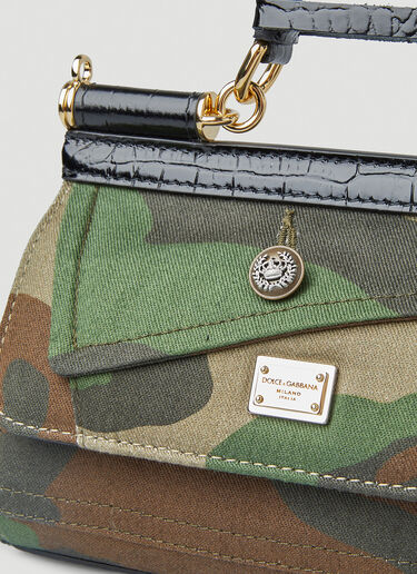 카모플라쥬 시칠리아 스몰 핸드백 Dolce & Gabbana 카모플라쥬 시칠리아 스몰 핸드백 그린 dol0248040