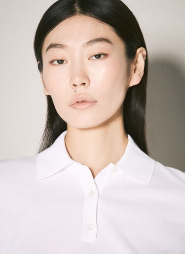 短款针织 polo 上衣 Dolce & Gabbana 短款针织 polo 上衣 白色 dol0257004