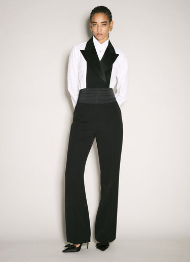 Dolce & Gabbana 缎面露跟正装鞋 黑色 dol0258024