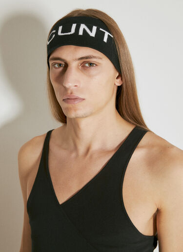 Rick Owens DRKSHDW 자카드 헤드밴드 블랙 drk0154019