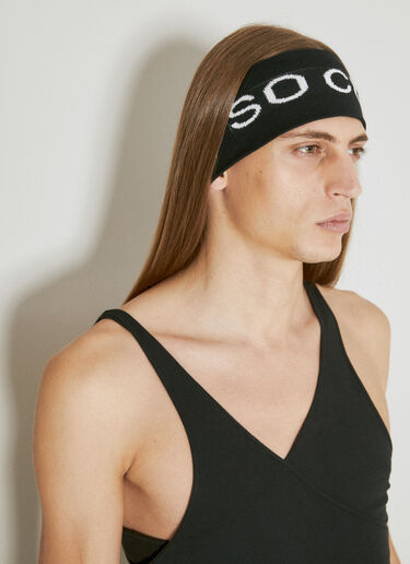 Rick Owens DRKSHDW 자카드 헤드밴드 블랙 drk0154019