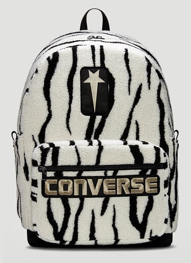 Rick Owens DRKSHDW X Converse Oversized Logo Patch Backpack White dsc0350004