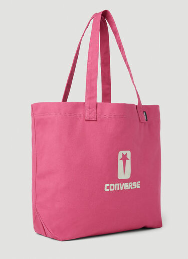 Logo Print Tote Bag Rick Owens DRKSHDW x Converse Logo Print Tote Bag Pink dsc0352004