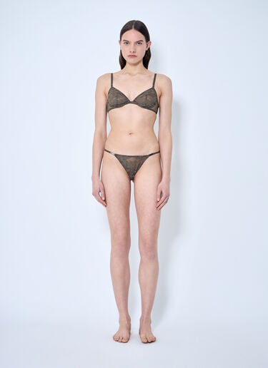 SAVAGE X DIESEL Camo Lace Plunge Bra Brown dsf0258024