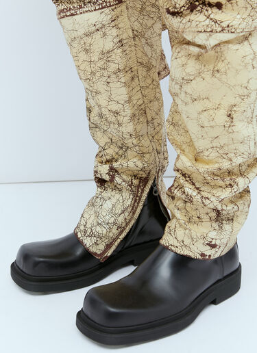 Diesel P-Alan コーティングレザーパンツ ゴールド dsl0154003