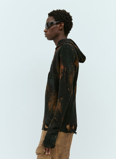 Diesel T-Sermi 디스트레스트 긴소매 탑 블랙 dsl0154004