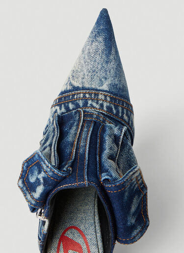 Diesel D-Venus Pocket High Heel Mules Blue dsl0252037