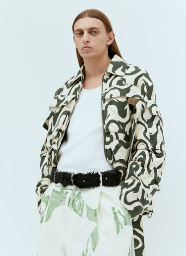 포니 헤어 벨트 Dries Van Noten 포니 헤어 벨트 블랙 dvn0154044