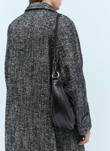 柔软皮革斜挎包 Dries Van Noten 柔软皮革斜挎包 黑色 dvn0154046