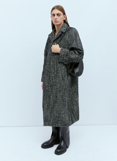 柔软皮革斜挎包 Dries Van Noten 柔软皮革斜挎包 黑色 dvn0154046
