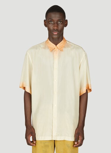 옹브르-다이드 실크 셔츠 Dries Van Noten 옹브르-다이드 실크 셔츠 오렌지 dvn0156020