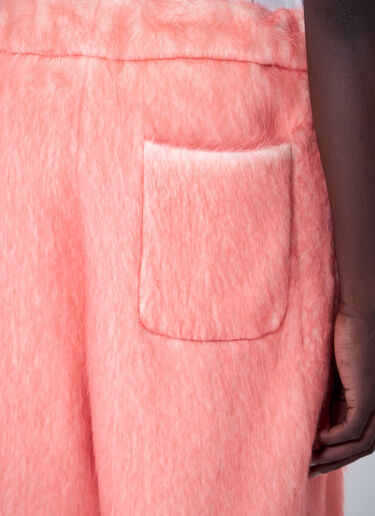 Dries Van Noten 브러싱 마감 울 쇼츠  오렌지 dvn0160004