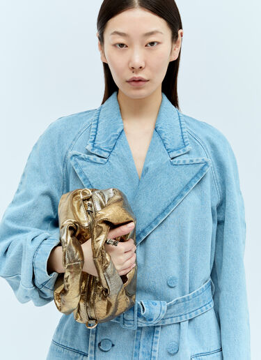 Dries Van Noten 扭转手提包 金色 dvn0256041