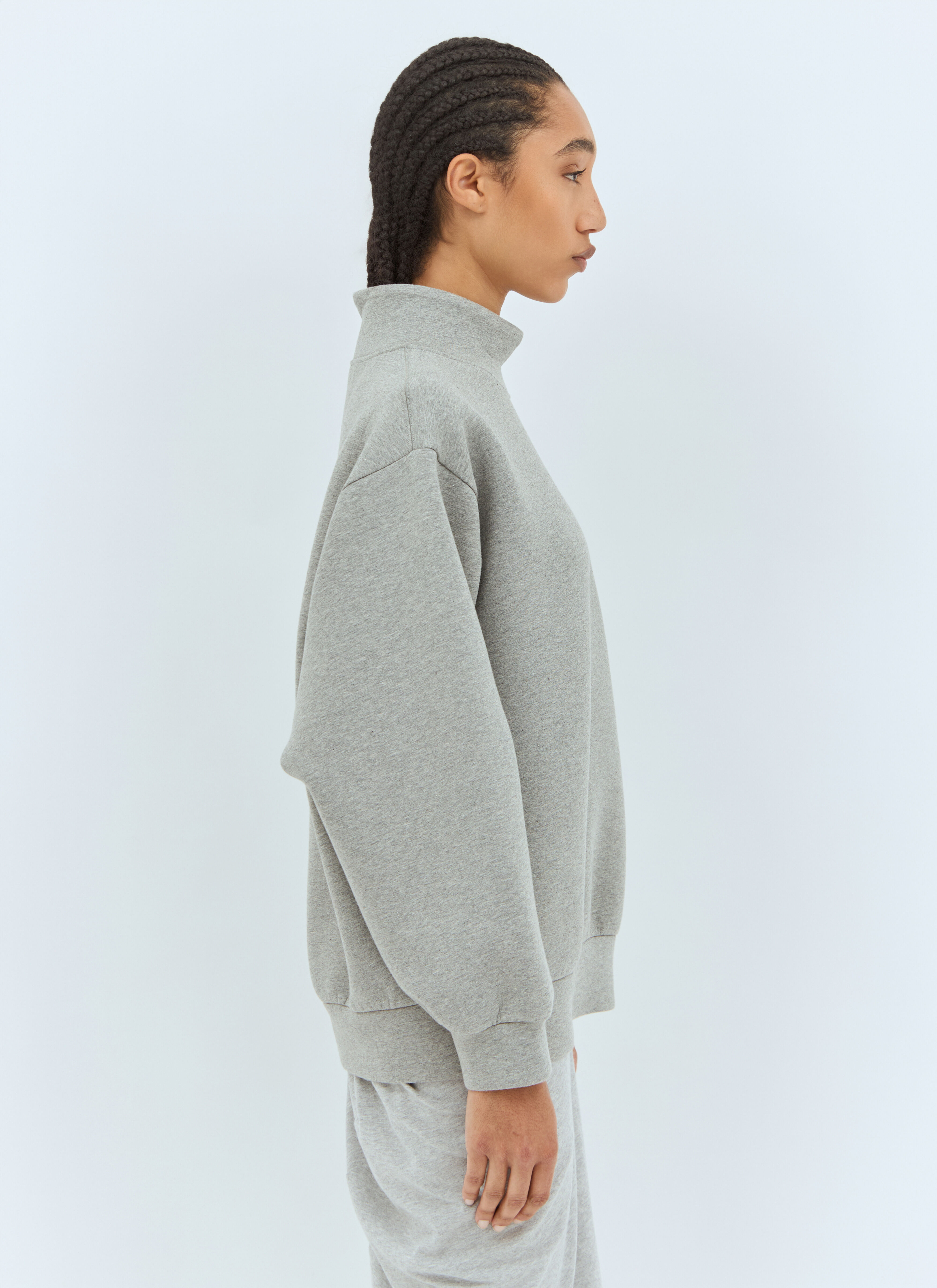DRIES VAN NOTEN M ネイビー ストライプ Vネック セーター