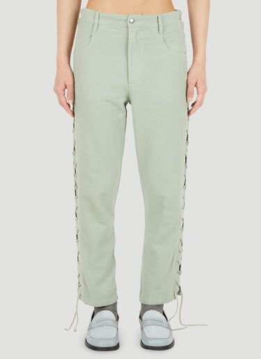 Laced Pants Eckhaus Latta Laced Pants Green eck0150004