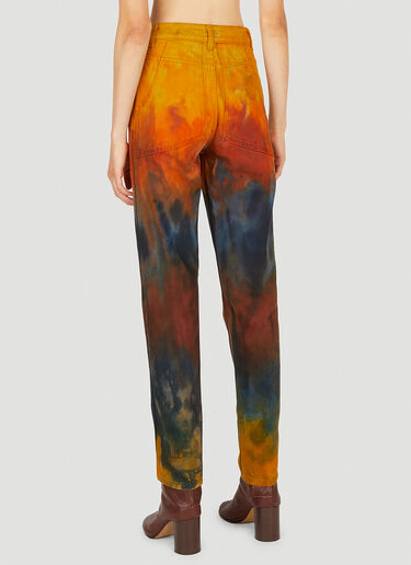Eckhaus Latta Tie Dye Jeans Orange eck0249003