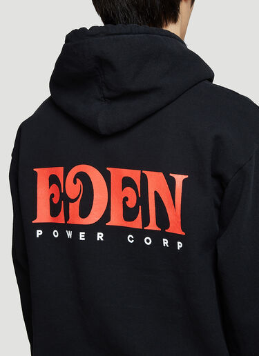 Recycled Logo Hooded Sweatshirt Eden Power Corp Recycled Logo Hooded Sweatshirt Black edn0142008