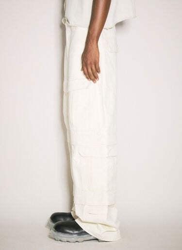Canvas Cargo Pants Entire Studios Canvas Cargo Pants Cream ent0157012