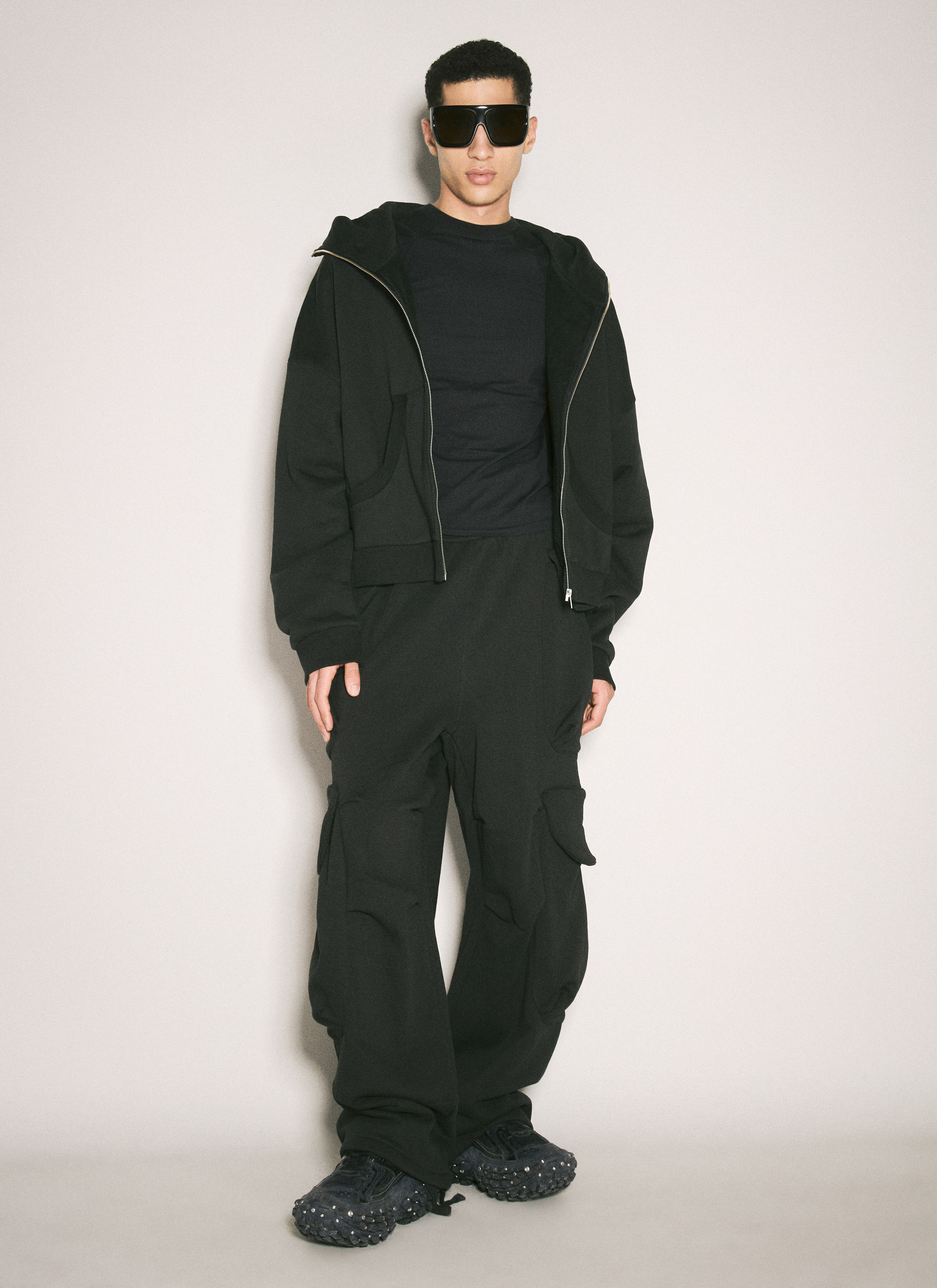 Entire Studios Men's' Heavy Gocar Cargo Pants in Black | LN-CC®