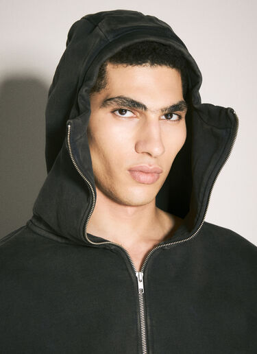 Entire Studios Washed Heavy Hooded Sweatshirt Black ent0353003