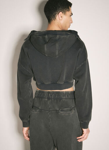 Entire Studios Washed Heavy Hooded Sweatshirt Black ent0353003