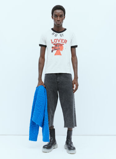 Hurt Lover T-Shirt ERL Hurt Lover T-Shirt Grey erl0154008