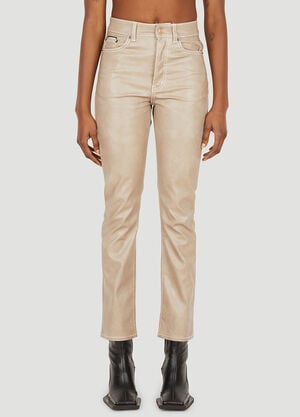 Eytys Solstice Vegan Leather Pants Beige eyt0251011