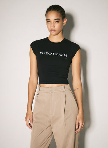 Zion Cropped T-Shirt Eytys Zion Cropped T-Shirt Black eyt0258011