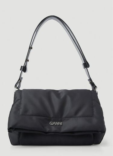 Pillow 小号翻盖单肩包 GANNI Pillow 小号翻盖单肩包 黑色 gan0251068