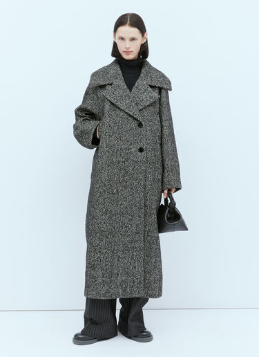 헤링본 마를레드 코트 GANNI 헤링본 마를레드 코트 그레이 gan0254003