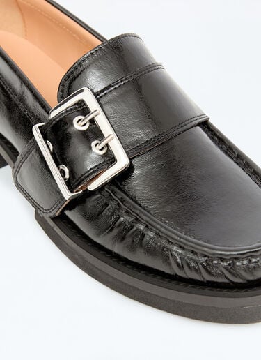 Feminine Buckle Loafers GANNI Feminine Buckle Loafers Black gan0256029