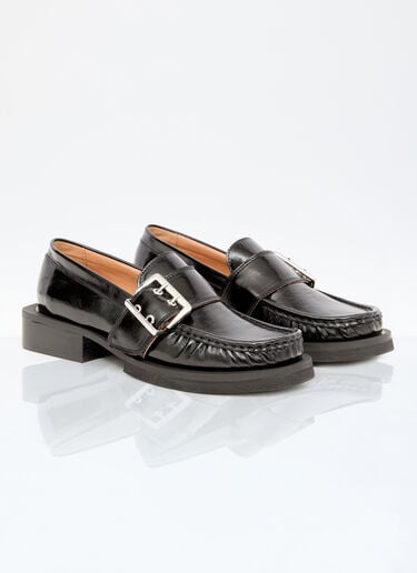 Feminine Buckle Loafers GANNI Feminine Buckle Loafers Black gan0256029
