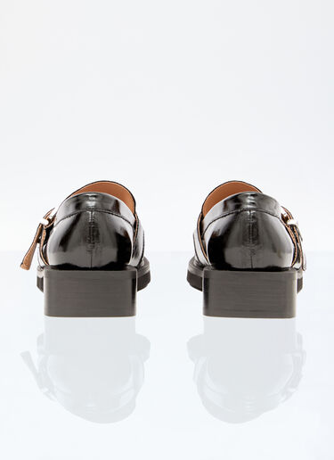 Feminine Buckle Loafers GANNI Feminine Buckle Loafers Black gan0256029