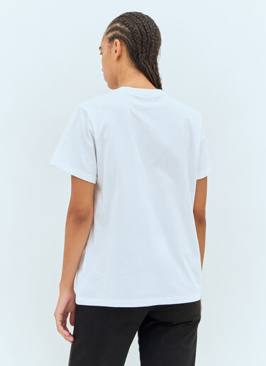 Ganni Logo Print T-Shirt White gan0258008