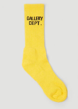 Gallery Dept. Logo Socks Yellow gdp0146026