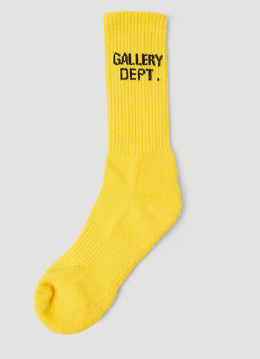 Gallery Dept. Logo Socks Yellow gdp0146026