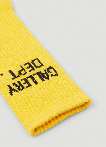 Gallery Dept. Logo Socks Yellow gdp0146026