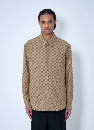 Gucci GG Canvas Overshirt Beige guc0159041