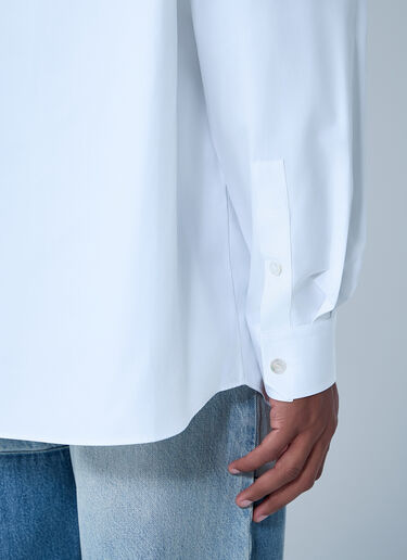 Gucci Logo Embroidery Button-Down Shirt White guc0161034